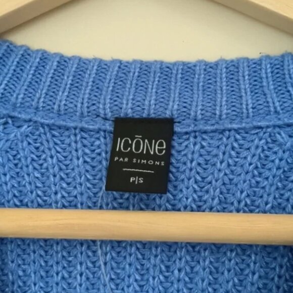 Twik by Simons chunky knit blue sweater in good condition. - Picture 3 of 5